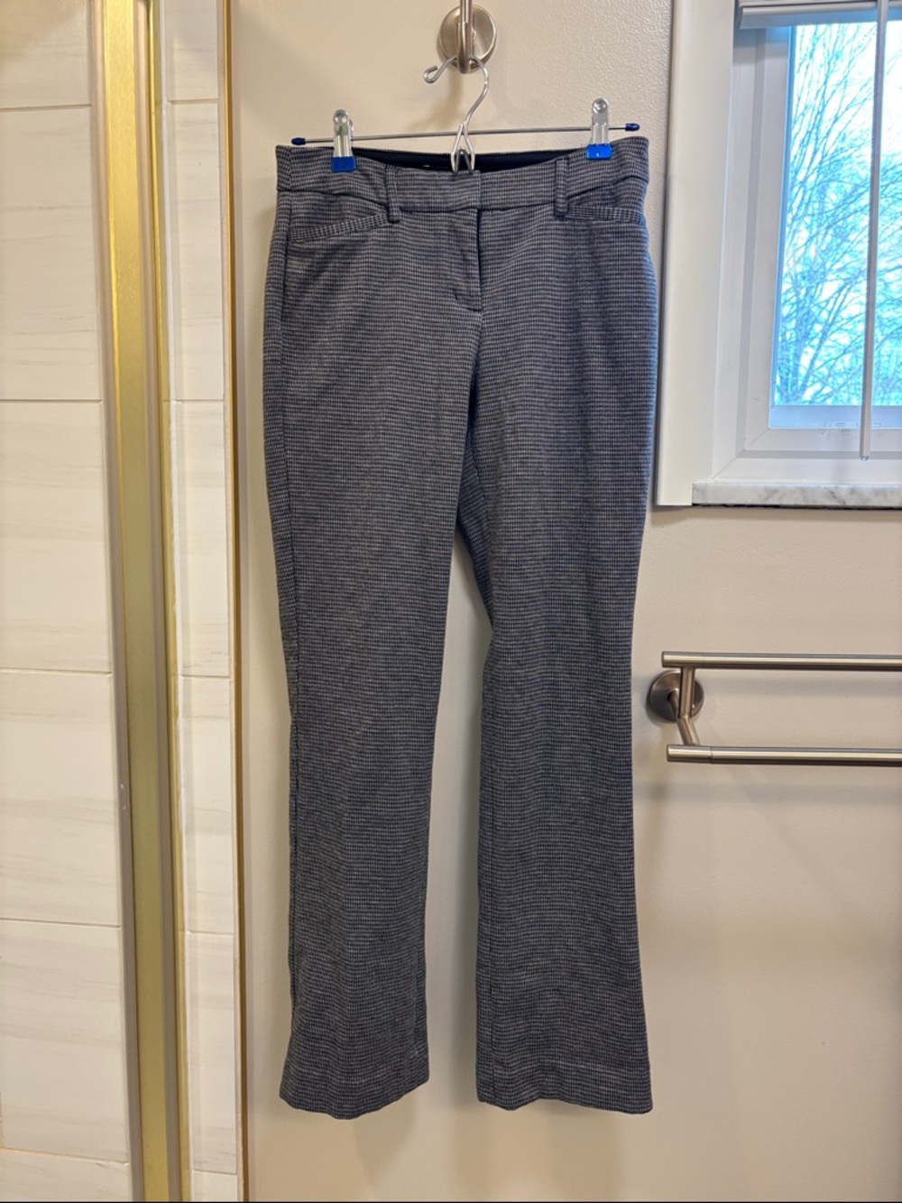 Express Women's Gray Textured Boot Cut Pants